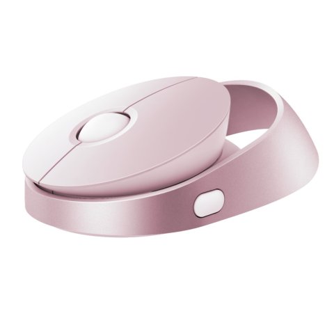 Mouse Rapoo Wireless Y Bluetooth Ralemo Air 1 2.4g Ghz Bt 4.0 Usb 3.0 9 Botones 3200 Ppp Ajustable Color Rosa Recargable Mult