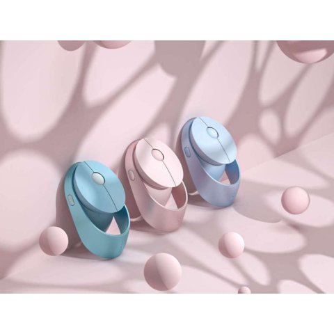 Mouse Rapoo Wireless Y Bluetooth Ralemo Air 1 2.4g Ghz Bt 4.0 Usb 3.0 9 Botones 3200 Ppp Ajustable Color Rosa Recargable Mult