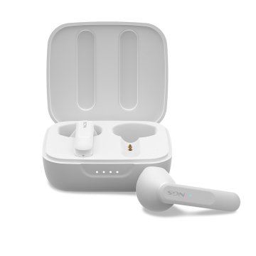 Headset Intrauditivo Bluetooth Ngs Artica Move White  True Wireless Blanco