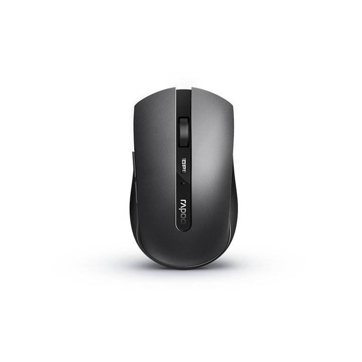 Mouse Rapoo Wireless Y Bluetooth M660 Silent 2.4g Ghz Bt 5.0 Usb 3.0 4 Botones 1600 Ppp Ajustable Gris Oscuro Multi Mode