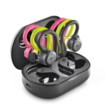 Headset Intrauditivo Bluetooth Ngs Artica Jogger True Wireless Deportivo Con 3 Sujeciones De Colores