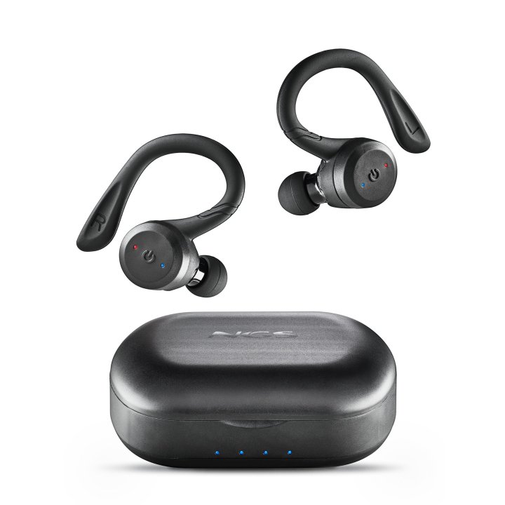 Headset Intrauditivo Bluetooth Ngs Artica Jogger True Wireless Deportivo Con 3 Sujeciones De Colores