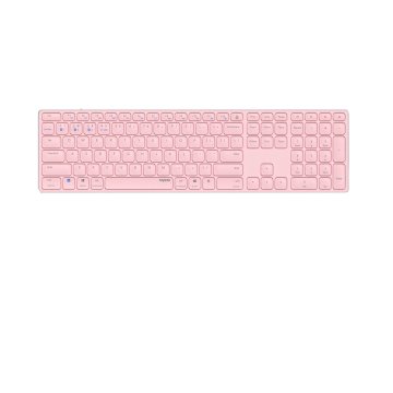 Teclado Rapoo Wireless Y Bluetooth E9800m 2.4ghz Bt 3.0 5.0 Diseño Ultrafino Bateria Rosabase Aluminio Multi Mode
