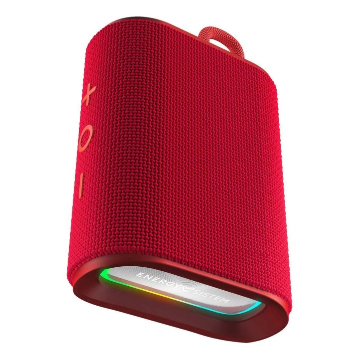 Altavoz Bluetooth Portable Energy Sistem Streetplay 8w Ipx6  Bt 5.4 Manos Libres Radio Fm Usb Aux Bateria 12h Color Rojo