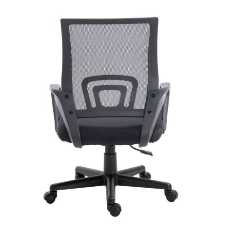 Silla De Oficina Equip De Malla Color Negro Recubrimiento Pu De Alta Calidad Diseño Ergonomico