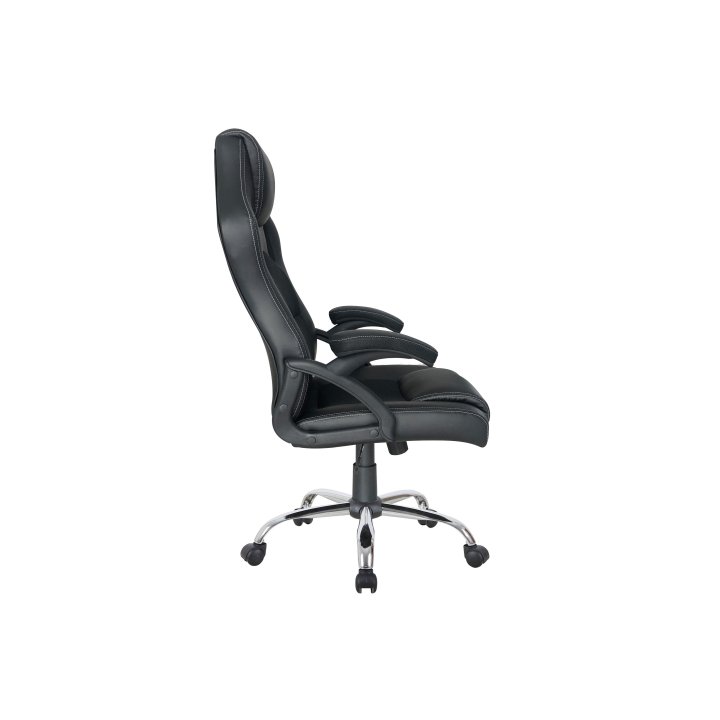 Silla De Oficina Ergonomica Equip Color Negro Recubrimiento Pu De Alta Calidad Diseño - Promo