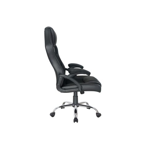 Silla De Oficina Ergonomica Equip Color Negro Recubrimiento Pu De Alta Calidad Diseño - Promo