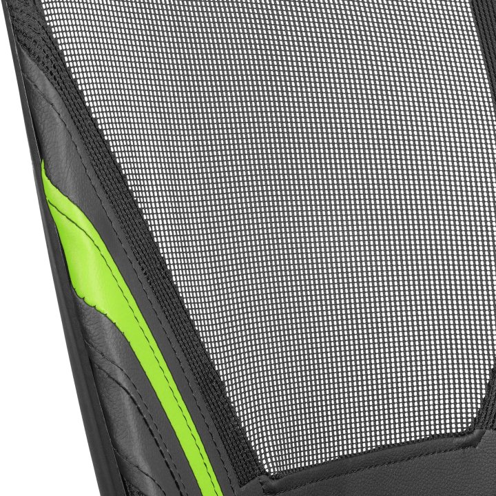 Silla Ergonomica Mars Gaming Mgc-ergo Negra Con Detalles En Verde Respaldo En Malla Transpirable Ajuste Lumbar-cervical-repos