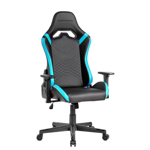 Silla Gamer Mars Gaming Mgcprobbl Negra Con Detalle Azules Brazos Regulables En Altura Reclinable 135º Cojines Ergonomicos So