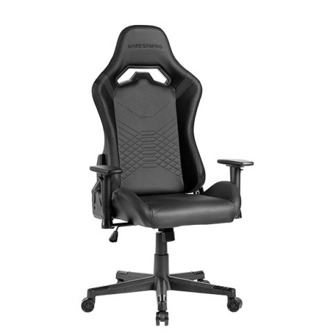 Silla Gamer Mars Gaming Mgcprobk Negra Con Detalle Grises Brazos Regulables En Altura Reclinable 135º Cojines Ergonomicos Sof