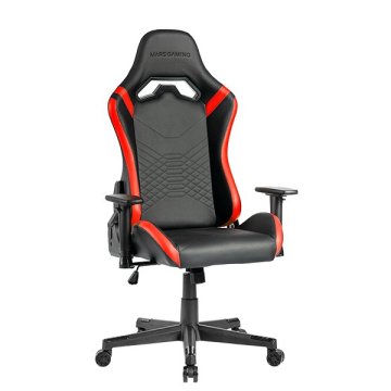 Silla Gamer Mars Gaming Mgcprobr Negra Con Detalle Rojos Brazos Regulables En Altura Reclinable 135º Cojines Ergonomicos Soft 2