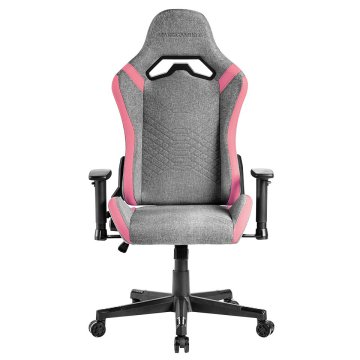 Silla Gamer Mars Gaming Mgcprofpk Gris Con Detalles Rosas Brazos Regulables En Altura Reclinable 135º Cojines Soft-touch Rued