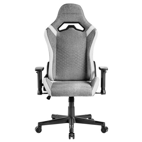Silla Gamer Mars Gaming Mgcprofw Gris Con Detalles Blancos Brazos Regulables En Altura Reclinable 135º Cojines Soft-touch Rue