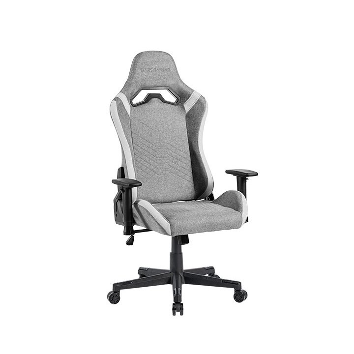 Silla Gamer Mars Gaming Mgcprofw Gris Con Detalles Blancos Brazos Regulables En Altura Reclinable 135º Cojines Soft-touch Rue