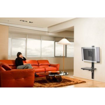 Soporte De Pared Orientable Omb Lunar-genio Para Pantalla 10"-50" Verti.+-20âº Giro 90âº Vesa 200x200 Soporte Inf. Regulable  2