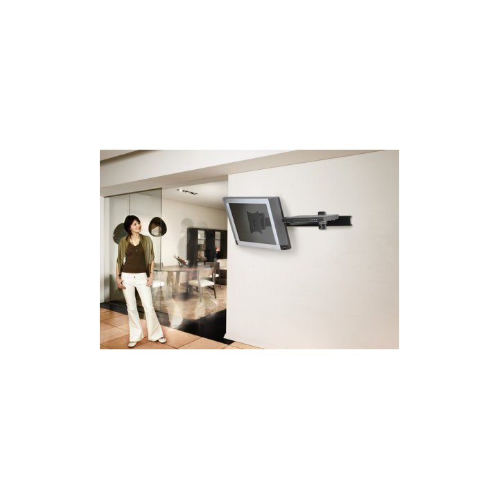 Soporte De Pared Orientable Omb Lunar-genio Para Pantalla 10"-50" Verti.+-20âº Giro 90âº Vesa 200x200 Soporte Inf. Regulable 