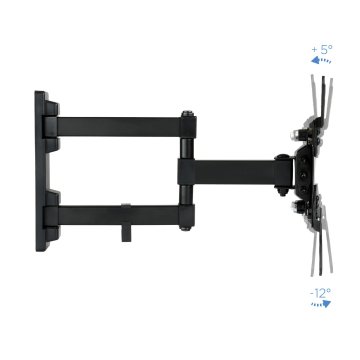 Soporte De Pared Orientable Tooq Lp2142tnl-b Para Pantalla 13-42" Max. 20kg Vesa Max. 200x200 Inclinacion giro Negro 2