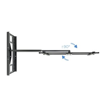 Soporte De Pared Orientable Tooq Lp4380xl-b Para Pantalla 43"- 80" Max 50kg Doble Brazo Giratorio Gran Angular Vesa 200x200 H 2