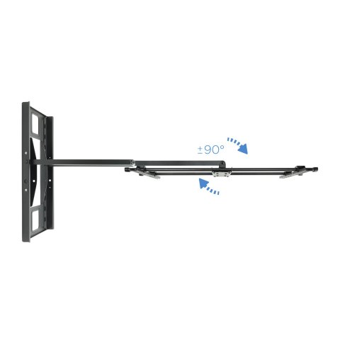 Soporte De Pared Orientable Tooq Lp4380xl-b Para Pantalla 43"- 80" Max 50kg Doble Brazo Giratorio Gran Angular Vesa 200x200 H
