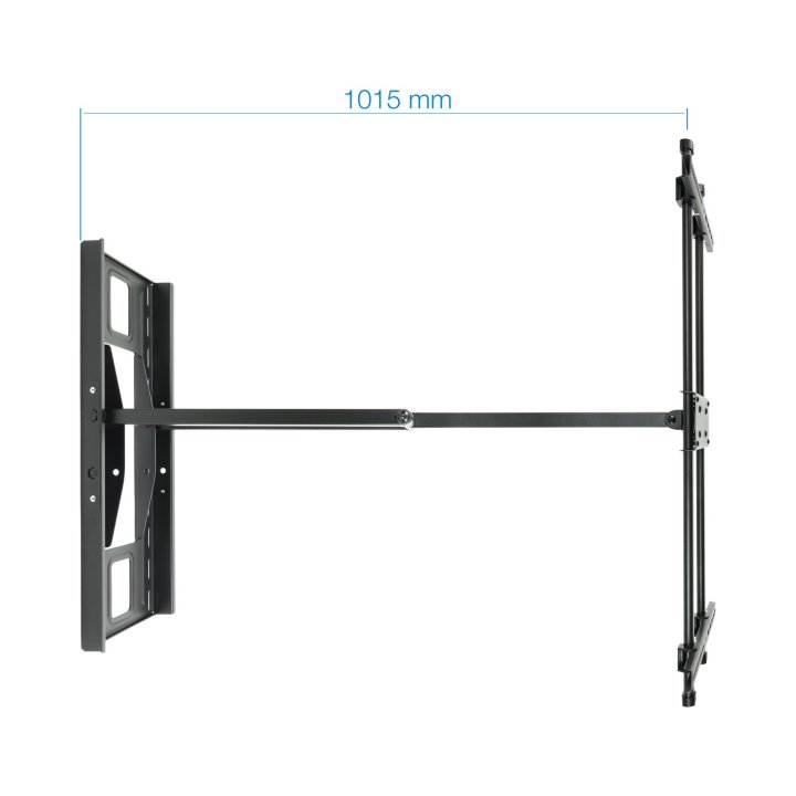 Soporte De Pared Orientable Tooq Lp4380xl-b Para Pantalla 43"- 80" Max 50kg Doble Brazo Giratorio Gran Angular Vesa 200x200 H