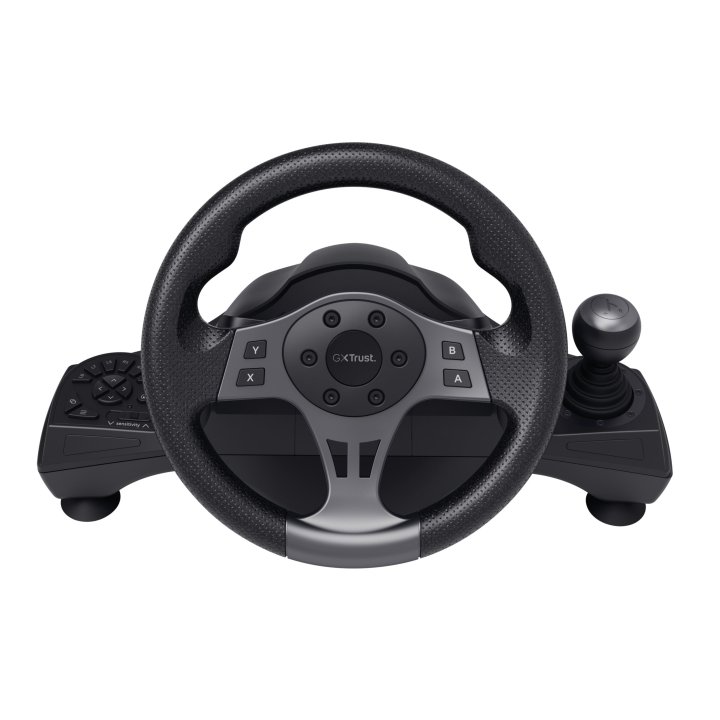 Volante Trust Gxt-289 Con Respuesta De Vibracion Y Pedales 25122 Compatible  Con Pc Y Consolas 25122