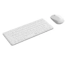 Teclado Y Mouse Rapoo Wireless Y Bluetooth 9010m 2,4ghz Bt 4.0 Bt 5.0 Ultradelgado Compacto Color Blanco Multi Mode