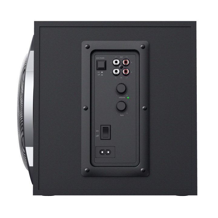 Altavoces 2.1 Trust Tytan Subwoofer De Madera, Mando A Distancia Potencia Salida 60w Rms Negro