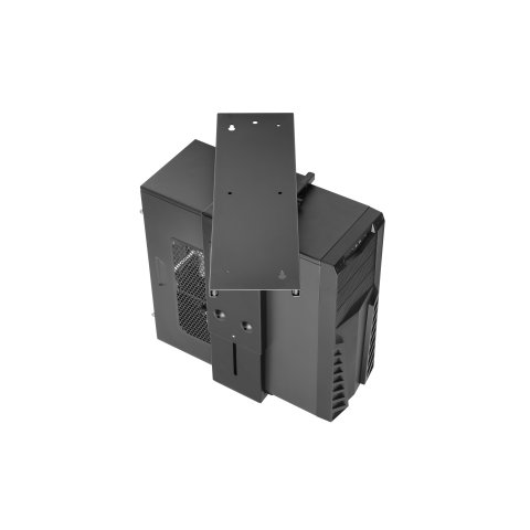 Soporte Cpu Equip 650892 Para Instalacion Bajo Mesa Giratorio 360§ Acero Color Negro Max. 10kgs