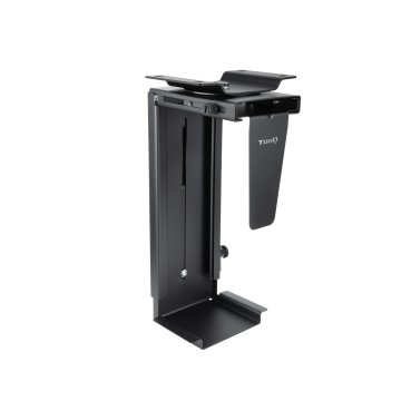 Soporte De Cpu Suspendido Tooq Tqmud01 Ajustable Para Equipos De 300-533mm Alto 88-203mm Ancho Max 10kg Color Negro