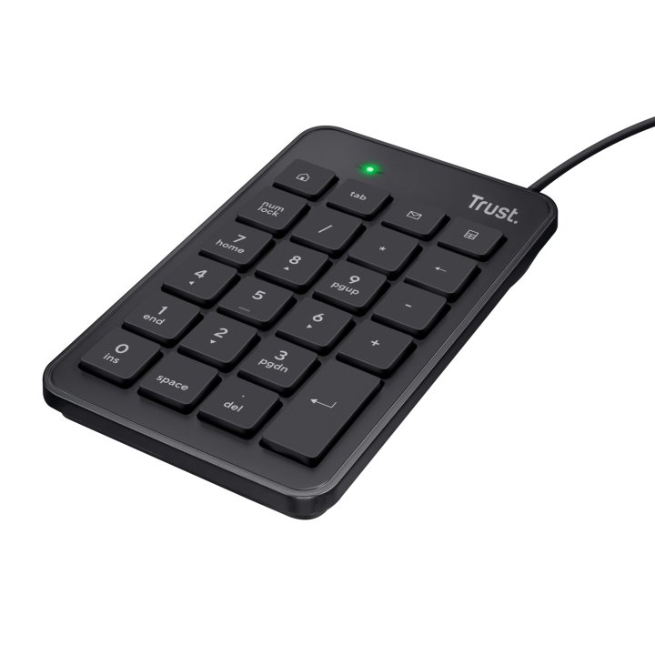 Teclado Numerico Trust Xalas 23 Teclas Tamaño Normal Y 5 Teclas Multimedia 22221