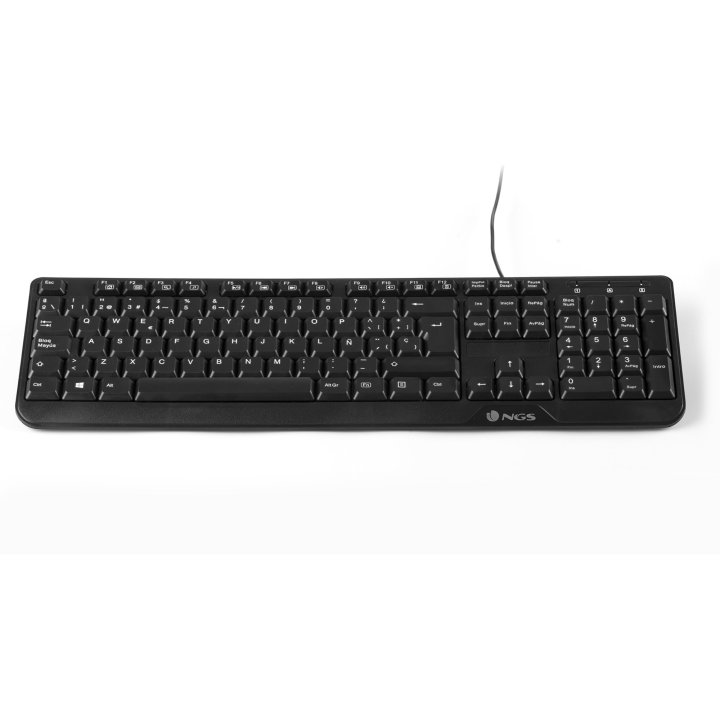 Teclado Ngs Funky V3 Corded Usb 104 Teclas Usb Color Negro