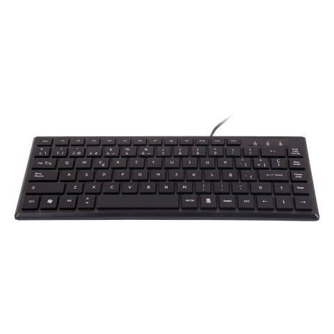Teclado Compacto Ultra Plano Unykach Kb 302 Mini Usb 83 Teclas Color Negro