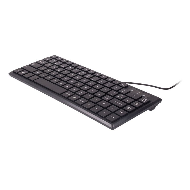 Teclado Compacto Ultra Plano Unykach Kb 302 Mini Usb 83 Teclas Color Negro