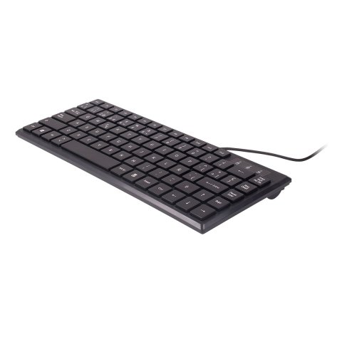 Teclado Compacto Ultra Plano Unykach Kb 302 Mini Usb 83 Teclas Color Negro