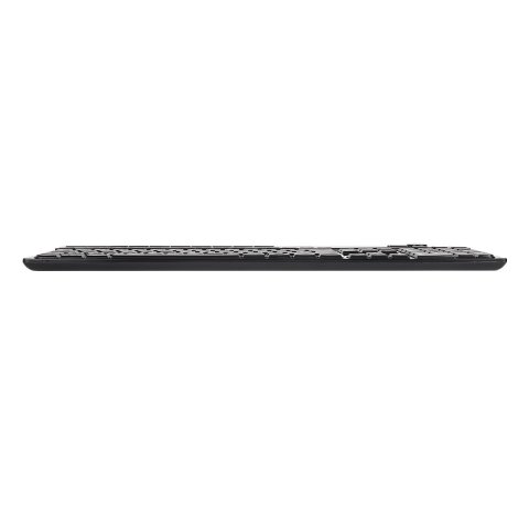 Teclado Multimedia Unykach A2930 Usb Diseño Slim Con 105 Teclas + 12 Multimedia Color Negro