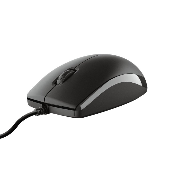Pack Teclado Y Mouse Trust Tkm-250 Silencioso Resistente A La Caida De Liquidos Cable 1.8m 23977