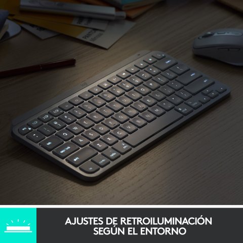 Teclado Logitech Mx Keys Mini Para Mac Wireless Color Gris Palido P n  920-010523
