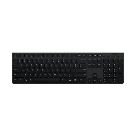 Teclado Lenovo Wireless + Bluetooth Recargable (cambie Sin Problemas Hasta 3 Dispositivos A Través Del Dongle Unificado 2.4g 