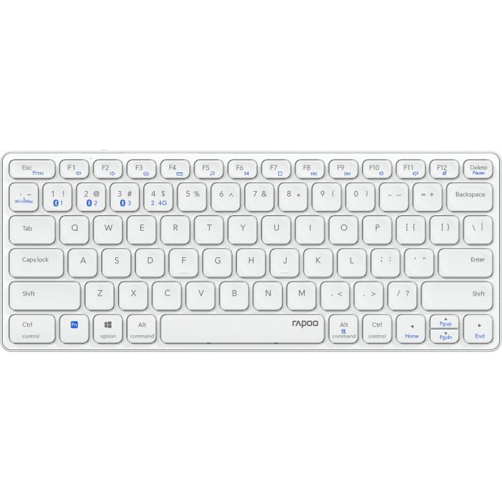 Teclado Rapoo Wireless Y Bluetooth E9600m 2.4ghz Bt 3.0 5.0 Diseño Ultrafino Compacto Bateria Grisoscuro Base Aluminio Multi 