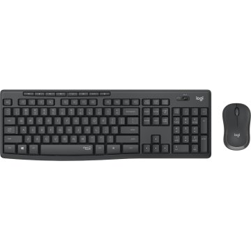 Teclado Logitech Mk295 Silent Wireless Combo Color Grafito P n 920-009798