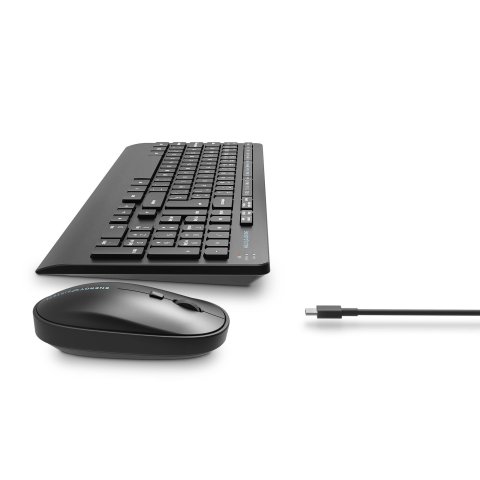 Kit Wireless De Teclado Mouse Y Alfombrilla Energy Office Wireless Set 3 Silent Color Negro - Oferta_moving