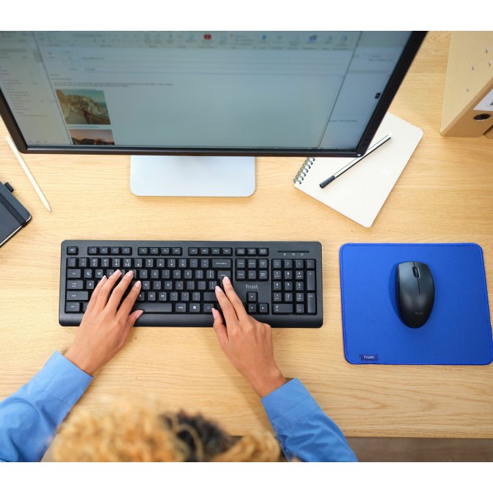 Pack Teclado Y Mouse Wireless Trust Primo Receptor Usb 25433