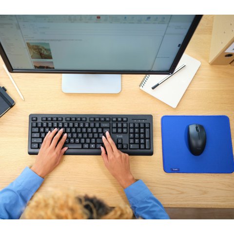 Pack Teclado Y Mouse Wireless Trust Primo Receptor Usb 25433
