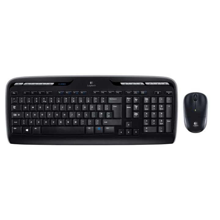 Teclado Logitech Mk330 Ingles Internacional Wireless Combo P n 920-003989
