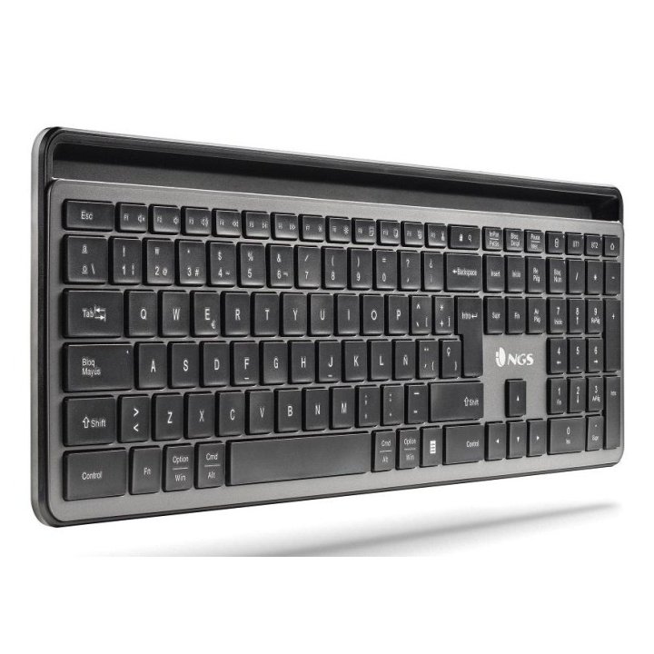 Kit Silencioso De Teclado Y Ratón Ngs Eclipse Kit Multifunción Recargable Con 12 Teclas Multimedia