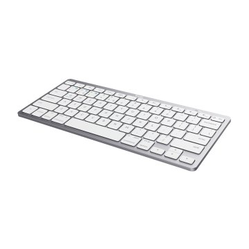 Teclado Trust Basics Bluetooth Ultrafino Para Pc, Tableta Y Smartphone Color Blanco plata 24654 2