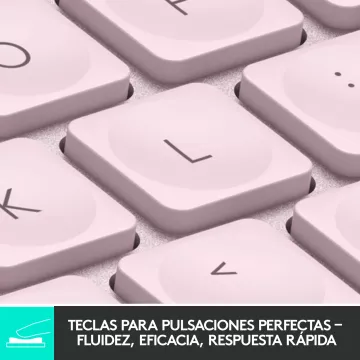 Teclado Logitech Bluetooth Mx Keys Mini Iluminado Compacto Recargable Usb-c Color Rosa 920-010813 2