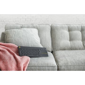 Teclado Logitech Wireless K400 Black Plus Touch Pad P n 920-007137 2