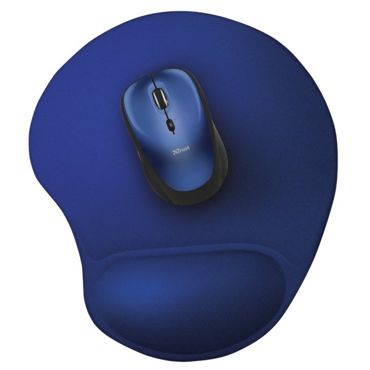 Alfombrilla Trust Bigfoot Gel - Base Antideslizante - Superficie De Microfibra Color Azul 20426
