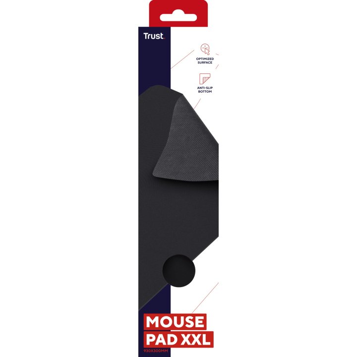 Alfombrilla Trust Mouse Pad Xxl- Base Antideslizante - Tamaño Medio 930 X 300 X 3mm 24194